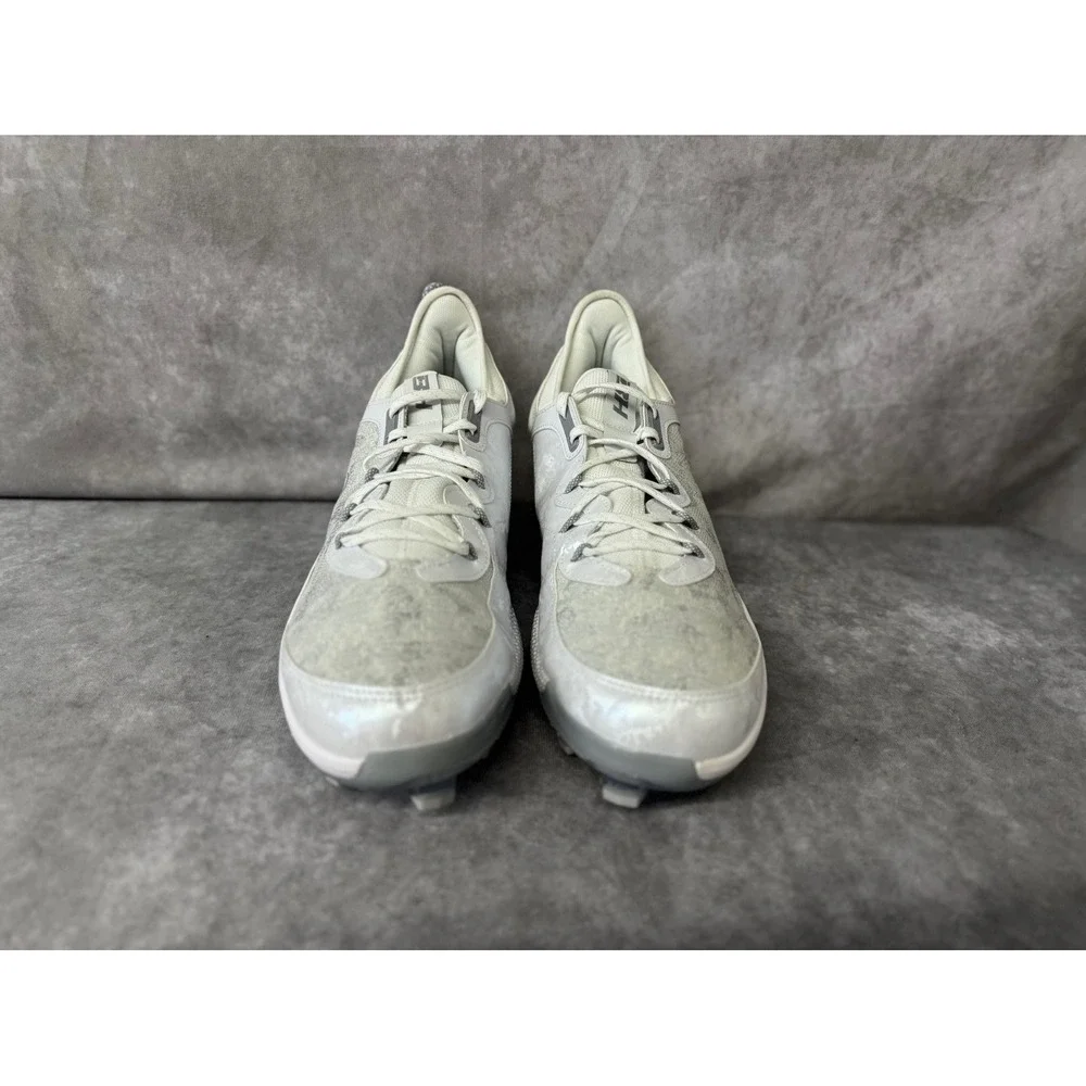 UA Harper 8 Elite Men's‎ Cleats 14 – White/White – No Box
